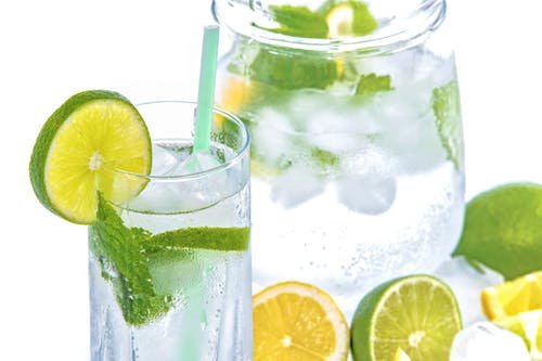 lemon peppermint water