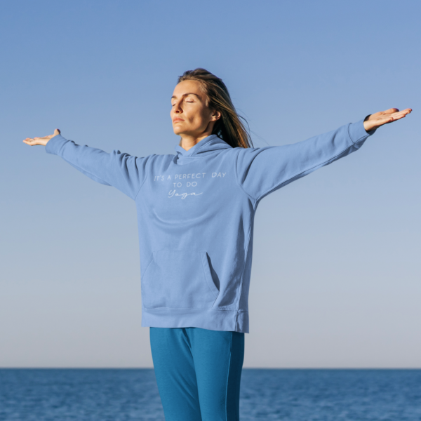 It's a perfect day to do Yoga cotton Hoodie